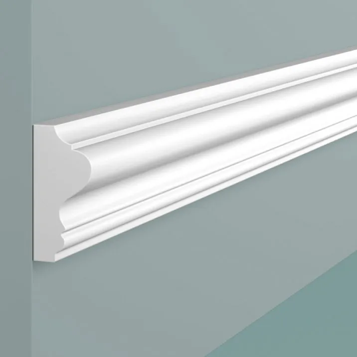 Молдинг LD40 ПОЛИСТИРОЛ HI WOOD 41мм х 19.5мм х 2,0м профиль крупным планом