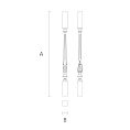 Балясина из дерева L-032 для лестниц в стиле барокко, классицизм, рококо, ампир или модерн чертеж
