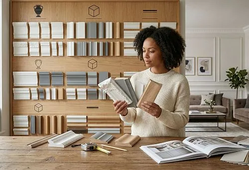 Молдинг для гостиной: как выбрать декоративный профиль для стен и интерьера