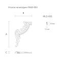 Резная накладка MLD-3U-2L Резная накладка MLD-3U-2L