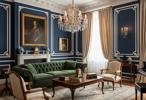 Эффект "Old Money": как создать благородный интерьер с помощью лепнины и молдингов