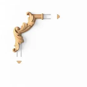 Декоративный элемент угловой MLD-1U-2L