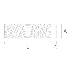 Резные молдинги K-101 для стильной мебели чертеж