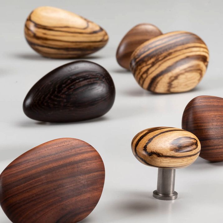 Ручка мебельная Pebble HL-065-3M, фото цветовой палитры, материала