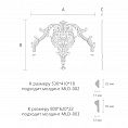 Резная накладка N-413 - 1 Резная накладка N-413 - 1