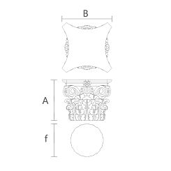 Резная капитель KL-038