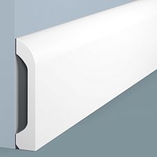 Плинтус напольный B98V1 из полистирола HI WOOD высотой 98 мм и увеличенной толщины 19,5 мм  крупным планом