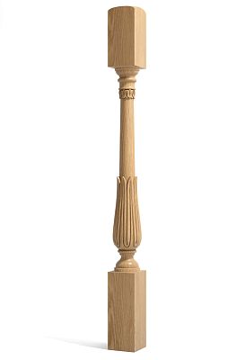 Столб деревянный для лестницы L-075 - подробнее