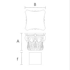 Резная капитель KL-039