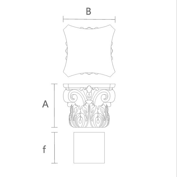 Архитектурная Капитель KL-039 В Деталях