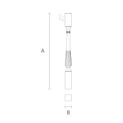 Столб деревянный для лестницы L-075