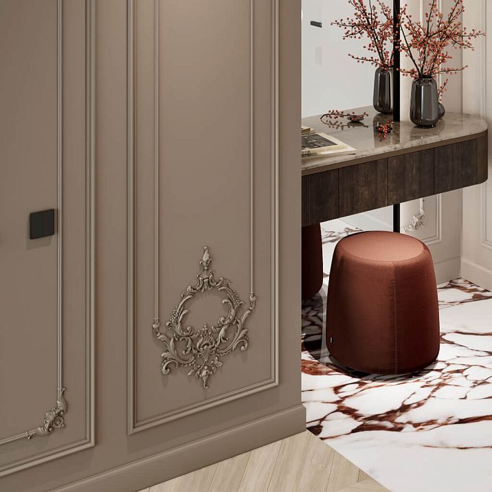 Настенная декоративная композиция CPU-7-1 для неоклассического интерьера