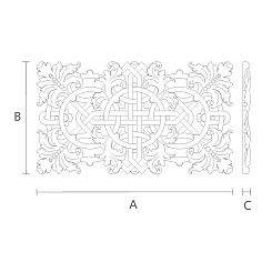 Резная накладка N-342