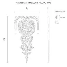 Лепнина из полиуретана NPU-383. Декор для молдингов. Изображение 698d89c3ea332