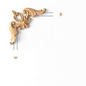 Декоративный элемент угловой MLD-1U-1