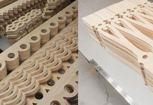 Декоративные деревянные заготовки с изящными узорами для дачного декора