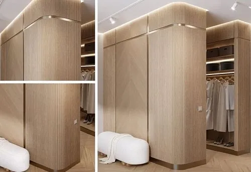 Реечная панель PAN-001 от STAVROS — гибкая декоративная панель для радиусных стен, колонн и мебельных фасадов