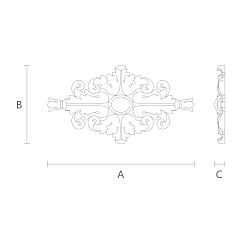 Резная накладка N-131