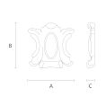 Резной декор из дерева N-115 в классическом стиле для интерьера чертеж