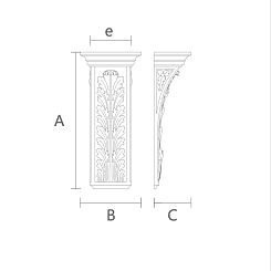 Резной кронштейн KR-057