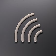Лепнина из полиуретана MLDPU-027U-1 STAVROS в виде дугообразного сегмента с полукруглыми завершениями для оформления арок и ниш