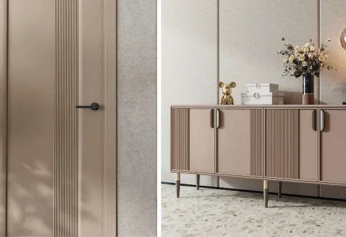 Стильная и функциональная деревянная реечная дверь для дома