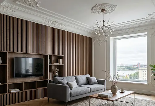 Реечные панели купить в Перми и потолочная лепнина: как собрать стены и потолок в единую архитектурную композицию