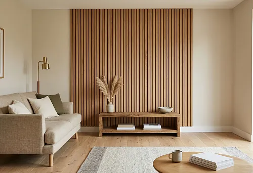 Декоративные реечные панели и изделия из дерева: как натуральный материал формирует интерьер с долгим сроком актуальности