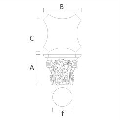 Резная капитель KL-024