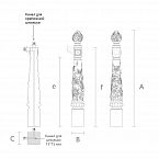 Столб деревянный для лестницы L-061.02