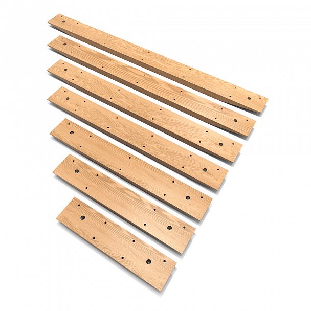 Пластина монтажная деревянная для быстрого и надежного крепления двух мебельных ножек  Модель представлена в нескольких размерах по длине, что позволяет подобрать крепление ножек к любой конструкции мебели