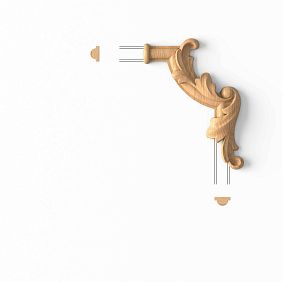 Декоративный элемент угловой MLD-1U-2R