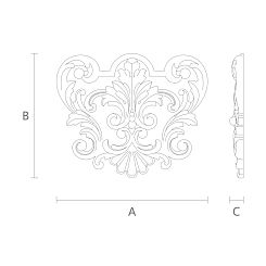 Резная накладка N-216