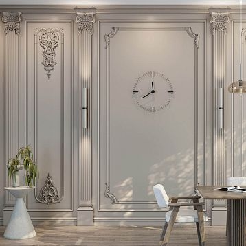 Декоративный элемент угловой MLD-3U-2.1L из массива для молдинга MLD-003