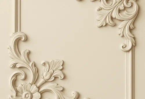 Средник лепнина в классическом интерьере