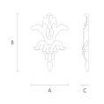 Накладной элемент декора N-112 из дерева черетеж