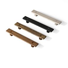 Ручки из дерева для мебели, покрытые лаком, ручка-скоба Proun HL-053M