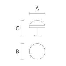 Мебельная ручка Alcor HL-066M - элегантный дизайн чертеж