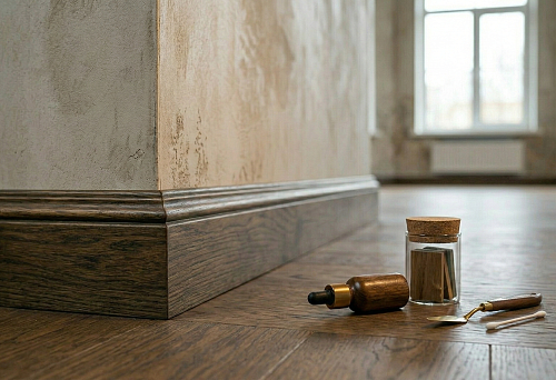 Деревянный плинтус под цвет пола: как подобрать тон и покрытие