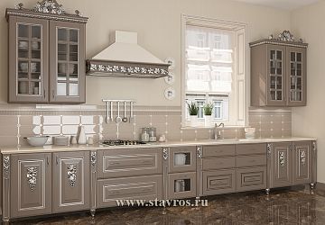 Кухня с резьбой KUH-003 фото
