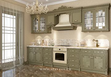 Кухня с резьбой KUH-002 фото