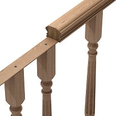 Поручень PR-002 — изысканный выбор для элитных интерьеров вид на лестнице Поручень PR-002 — изысканный выбор для элитных интерьеров вид на лестнице